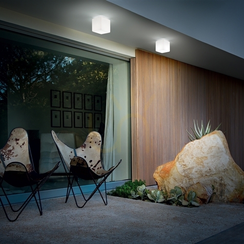 Kontrola Venkovní stropní svítidlo Ideal Lux Luna PL1 D20 bílé E27 213194