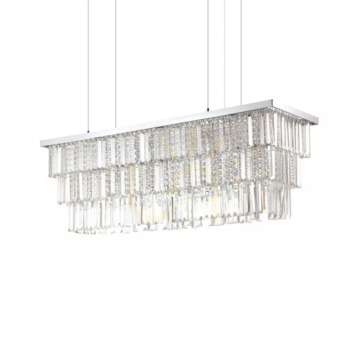Kontrola Závěsné svítidlo Ideallux MARTINEZ SP8 CROMO chrom 8xE14 166360