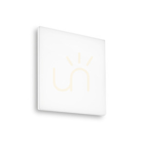 Venkovní stropní svítidlo Ideal Lux MIB PL Square 30 cm bílé 4000K 202921 small 0