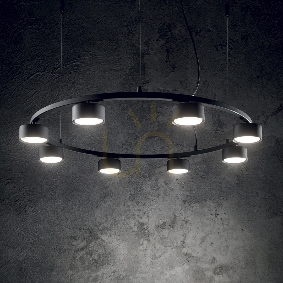 Pohled Závěsné svítidlo Ideallux MINOR LINEAR SP4 černé 4xGX53 235455 Závěsné svítidlo Ideallux MINOR LINEAR SP4 černé 4xGX53 235455