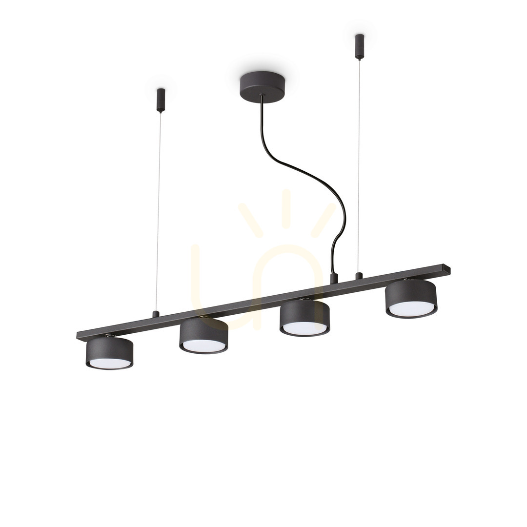 Kontrola Závěsné svítidlo Ideallux MINOR LINEAR SP4 černé 4xGX53 235455 Závěsné svítidlo Ideallux MINOR LINEAR SP4 černé 4xGX53 235455