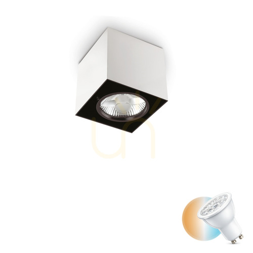 Kontrola Plafon Ideallux MOOD PL1 D09 SQUARE BIANCO bílý 140902