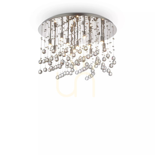 Kontrola Plafon Ideallux Moonlight PL12 chrom 60 cm 12xG9 077802