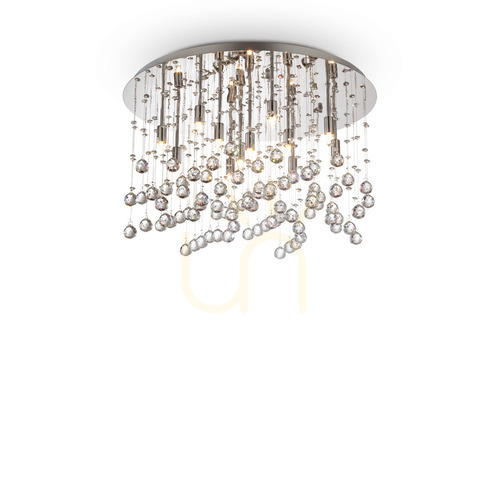 Kontrola Plafon Ideallux Moonlight PL12 chrom 60 cm 12xG9 077802