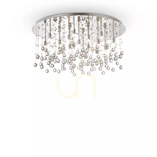 Kontrola Plafon Ideallux Moonlight PL15 Cromo chrom 80 cm 077819