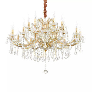 Závěsné svítidlo Ideal Lux Napoleon SP18 Oro zlaté 18xE14 96 cm 167411 1 Závěsné svítidlo Ideal Lux Napoleon SP18 Oro zlaté 18xE14 96 cm 167411 small 1