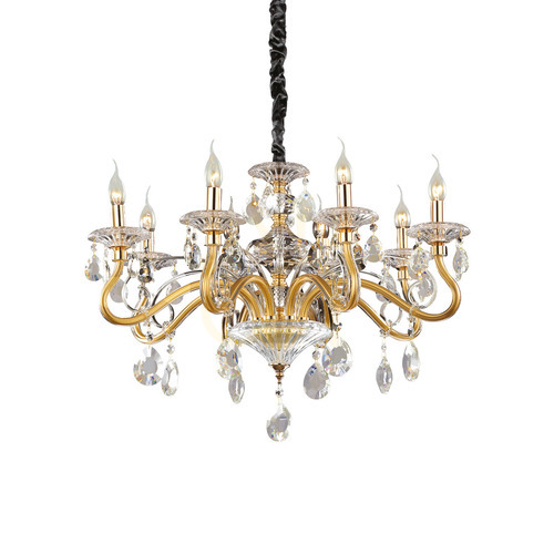 Kontrola Závěsné svítidlo Ideallux Negresco SP8 Oro zlaté 8xE14 087764