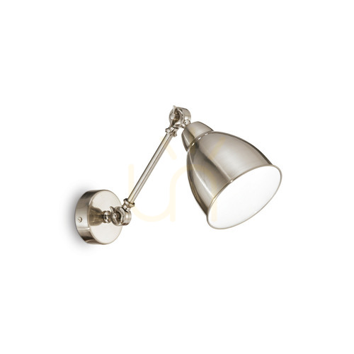 Kontrola Nástěnné svítidlo Ideal Lux Newton AP1 Nickel 016399