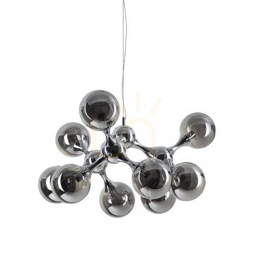Kontrola Závěsné svítidlo Ideallux NODI SP9 mosaz 9xE14 průměr 80 cm 241036