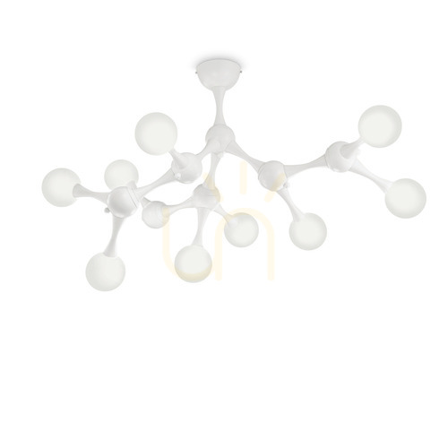 Kontrola Plafon Ideallux Nodi PL9 Bianco bílý chrom 9xG9 149622