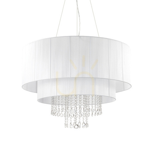 Kontrola Závěsné svítidlo Ideallux Opera SP10 White 165011 10xE27 průměr 90 cm