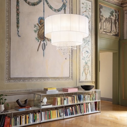 Kontrola Závěsné svítidlo Ideallux Opera SP4 bílé 50 cm 4xE27 182179