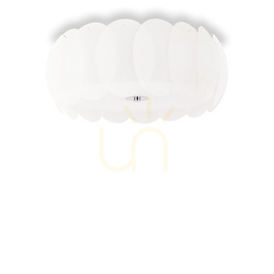 Plafon Ideallux OVALINO PL8 bílý skleněný 8xE27 53,5 cm 094014 0 Plafon Ideallux OVALINO PL8 bílý skleněný 8xE27 53,5 cm 094014 small 0