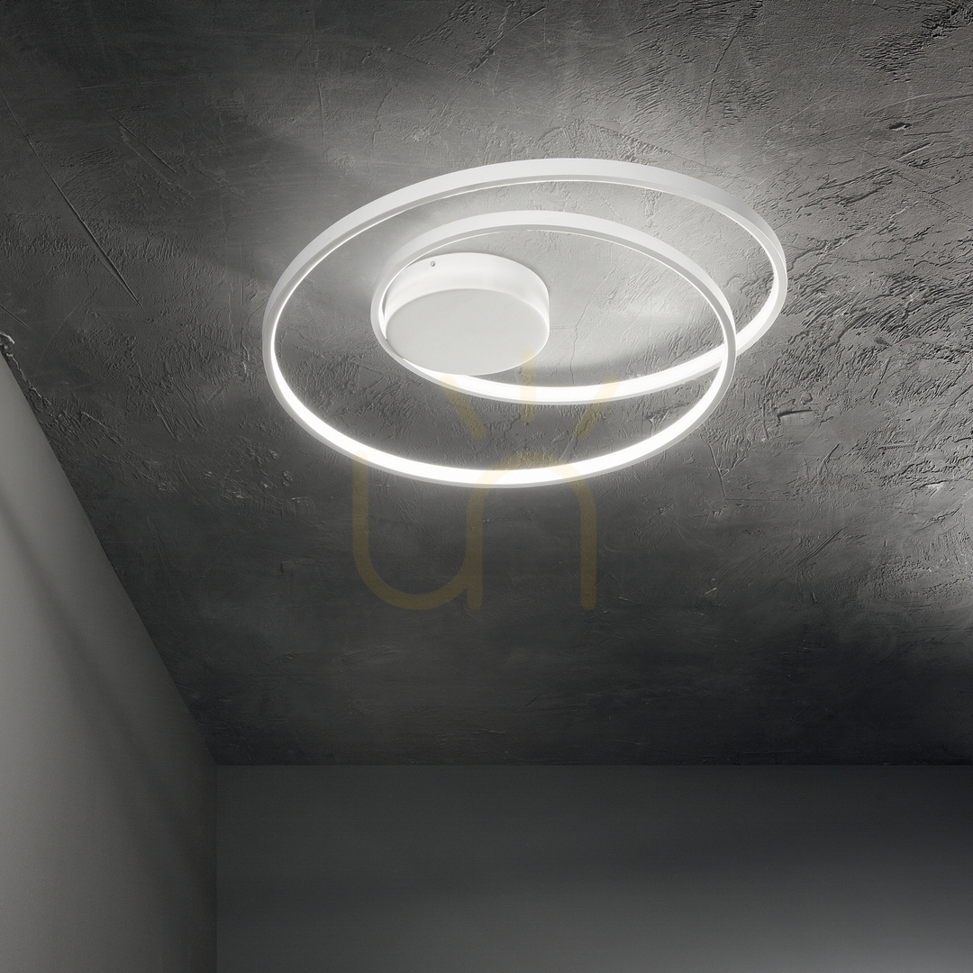 Pohled Plafon Ideallux OZ PL DALI mosazný 60 cm LED 48W 3000K stmívatelný 304533 Plafon Ideallux OZ PL DALI mosazný 60 cm LED 48W 3000K stmívatelný 304533