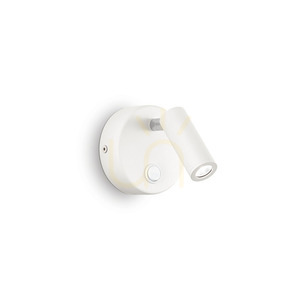 Nástěnné svítidlo Ideallux Page Round bílé LED 3W 142586 0 Nástěnné svítidlo Ideallux Page Round bílé LED 3W 142586 small 0