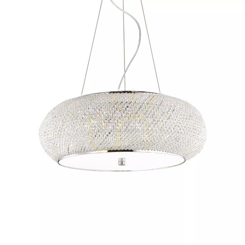 Kontrola Závěsné svítidlo Ideallux PASHA SP10 Cromo chrom 10xE14 082196