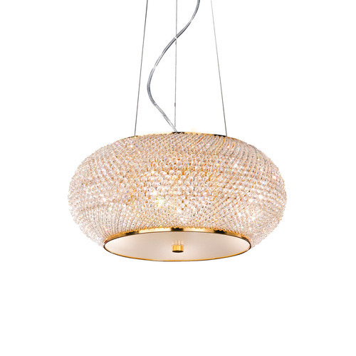 Kontrola Závěsné svítidlo Ideal Lux Pasha SP6 Oro zlaté 6xE14 40 cm 082172
