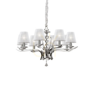 Závěsné svítidlo Ideallux Pegaso SP8 Bianco bílé 8xE14 76 cm 059242 small 0
