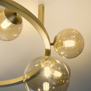 Stropní svítidlo Ideal Lux Perlage PL10 Ambra jantarové mosaz 327808 small 3