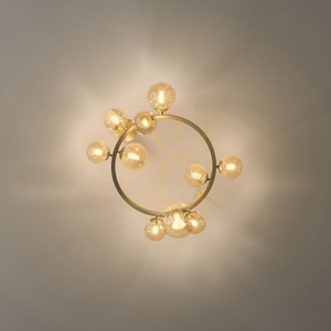 Stropní svítidlo Ideal Lux Perlage PL10 Ambra jantarové mosaz 327808 small 4