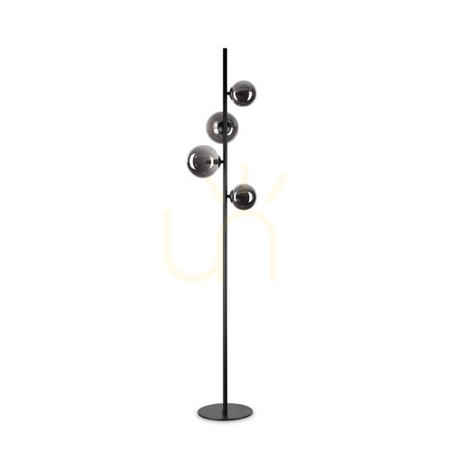 Kontrola Stojací lampa Ideal Lux Perlage PT4 Fumé černá 4xG9 306988