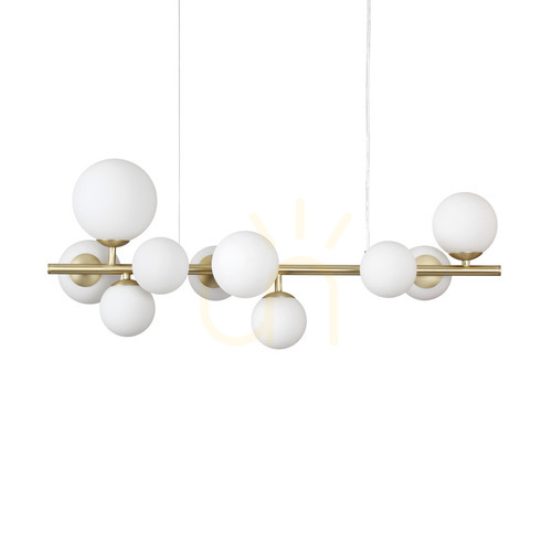 Kontrola Závěsné světlo Ideallux PERLAGE SP10 BIANCO bílé mosazné 10xG9 283791