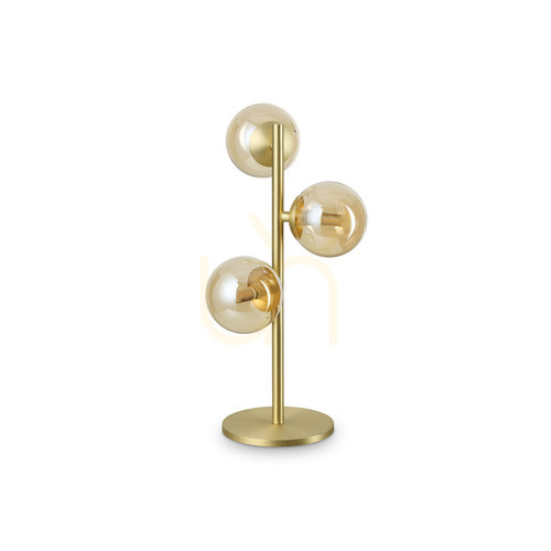 Kontrola Stolní lampa Ideallux PERLAGE TL3 AMBRA jantarová 322759