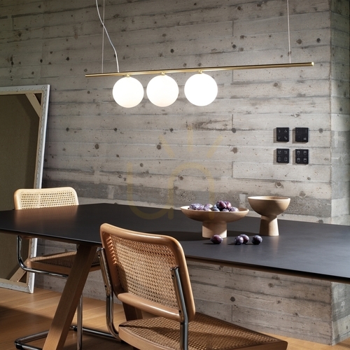 Kontrola Závěsné svítidlo Ideallux Perline SP3 Ottone mosaz 3xG9 282114