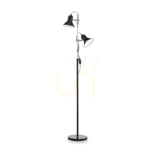 Kontrola Stojací lampa Ideal Lux Polly PT2 černá 154 cm 061139
