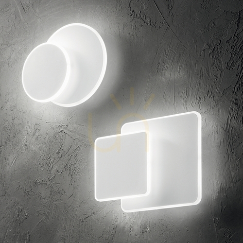 Kontrola Nástěnné LED světlo Ideal Lux Pouche AP Square bílé 25 cm 259352