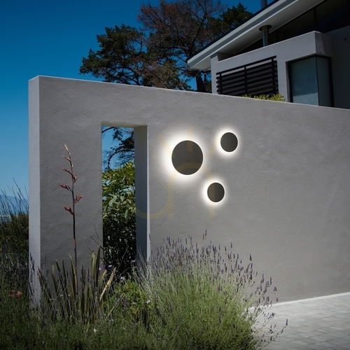 Kontrola Venkovní nástěnné svítidlo Ideal Lux Punto AP D30 antracit 313566