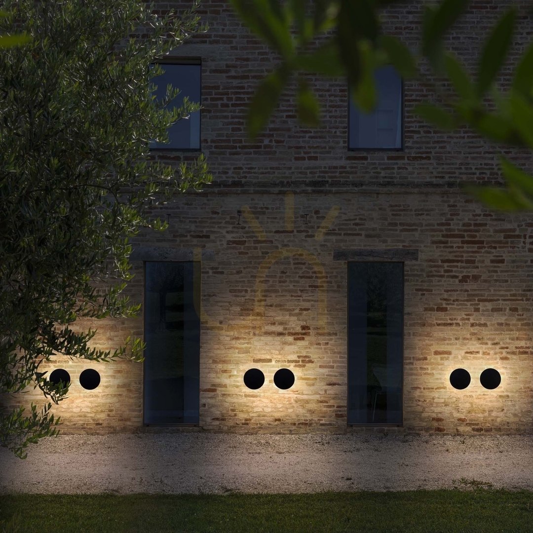 Náhled Venkovní nástěnné svítidlo Ideallux Punto AP D30 Coffee hnědé LED 16W 328560 Venkovní nástěnné svítidlo Ideallux Punto AP D30 Coffee hnědé LED 16W 328560