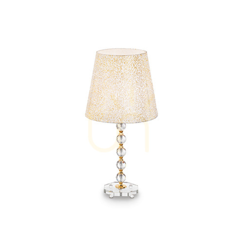 Kontrola Stolní lampa Ideallux Queen TL1 Big Gold 077758