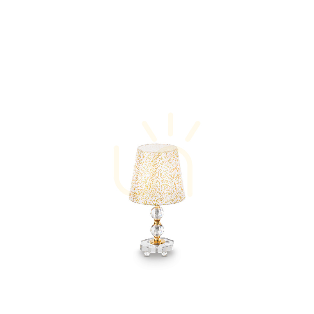 Kontrola Stolní lampa Ideallux Queen TL1 Small zlatá 077734 Stolní lampa Ideallux Queen TL1 Small zlatá 077734