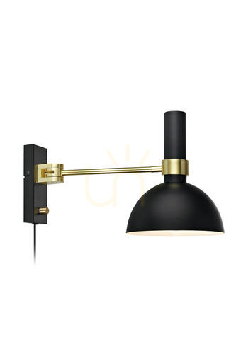Kontrola Nástěnné světlo Markslojd LARRY 106970 černé kovové E27 1x60W