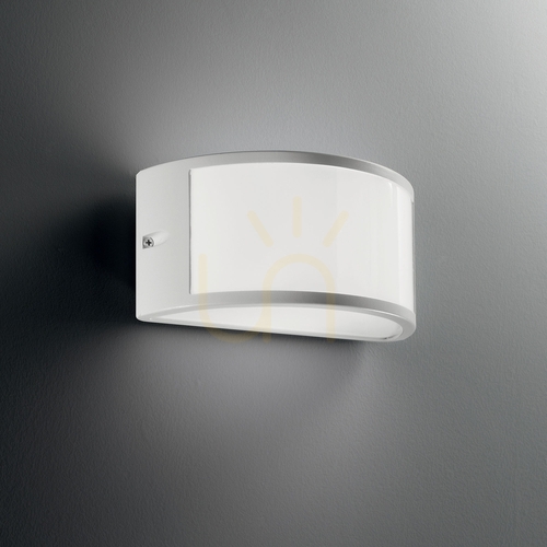 Kontrola Venkovní nástěnné svítidlo Ideallux REX AP1 Bianco bílé E27 25 cm 092393