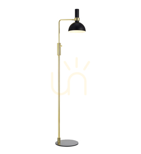 Podlahová lampa Markslojd Larry 106972 černá/zlatá 146 cm kovová stmívatelná small 0
