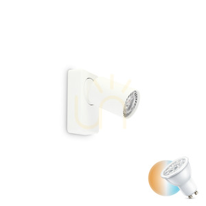 Nástěnné svítidlo Ideallux RUDY AP1 ROUND bílé GU10 229027 small 0