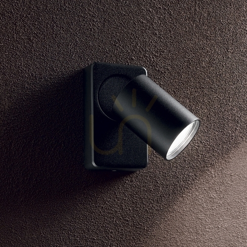 Kontrola Nástěnné svítidlo Ideal Lux Rudy AP1 Round Nero černé GU10 229010