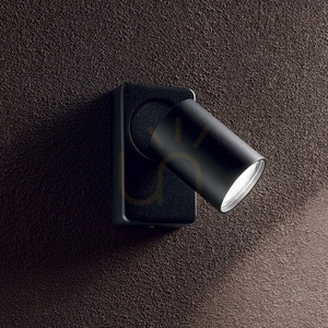 Nástěnné svítidlo Ideal Lux Rudy AP1 Round Nero černé GU10 229010 small 2