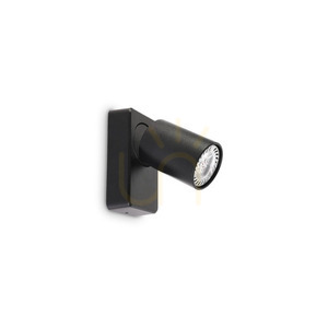 Nástěnné svítidlo Ideal Lux Rudy AP1 Round Nero černé GU10 229010 small 3