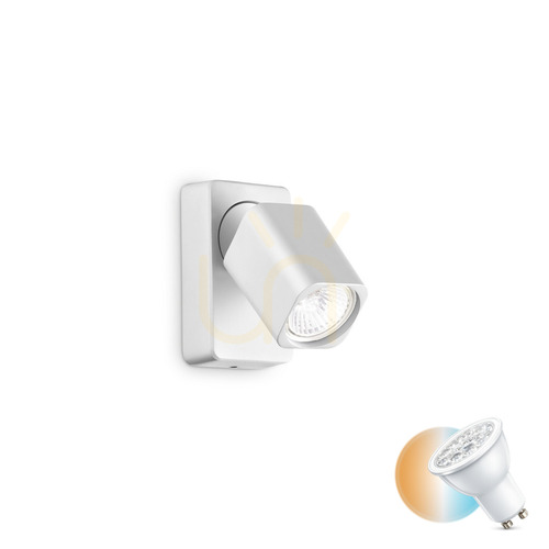 Kontrola Plafon Ideallux Rudy AP1 Square bílý GU10 1x35W 294766