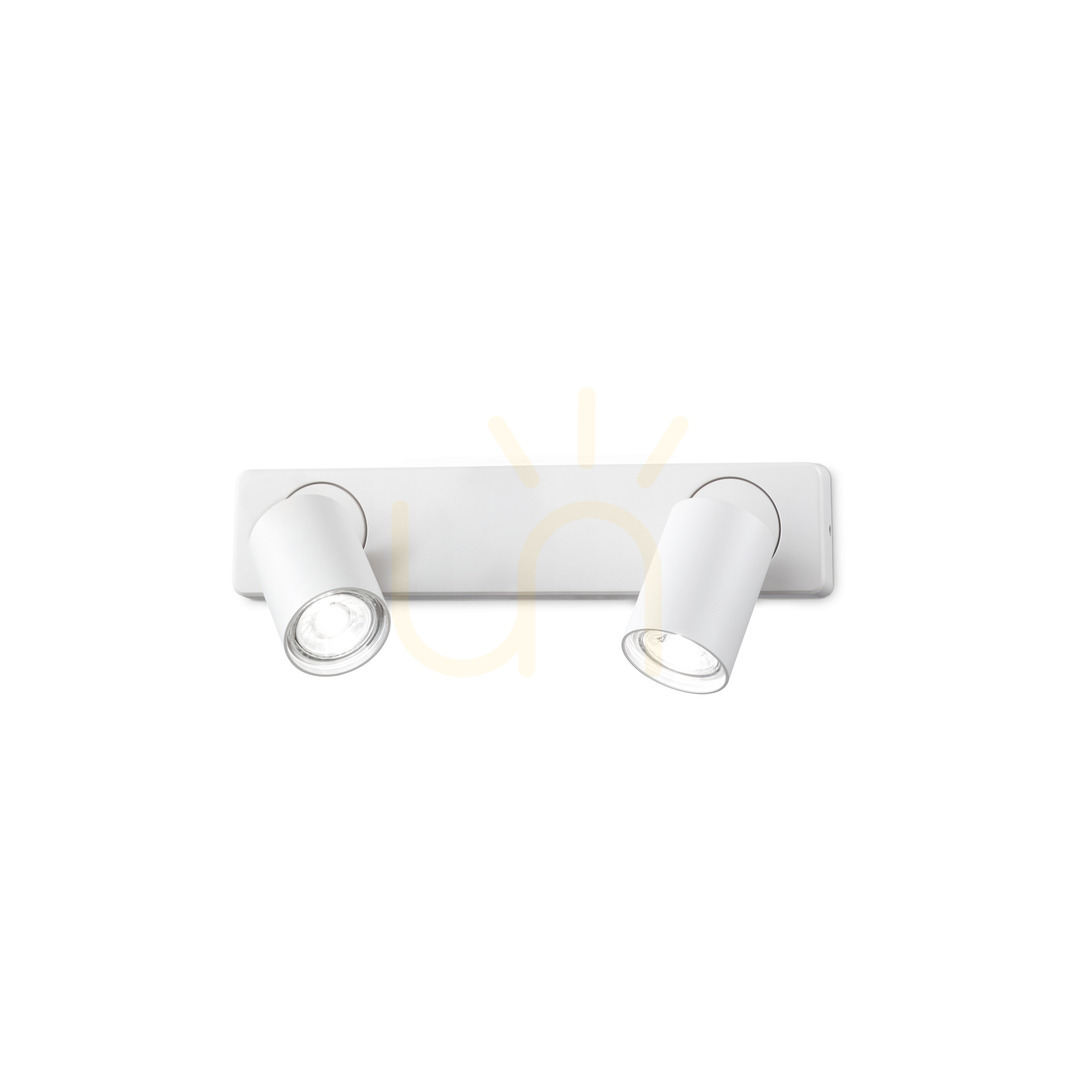 Náhled Nástěnné svítidlo Ideal Lux Rudy AP2 Round Bianco bílé 229041 Nástěnné svítidlo Ideal Lux Rudy AP2 Round Bianco bílé 229041
