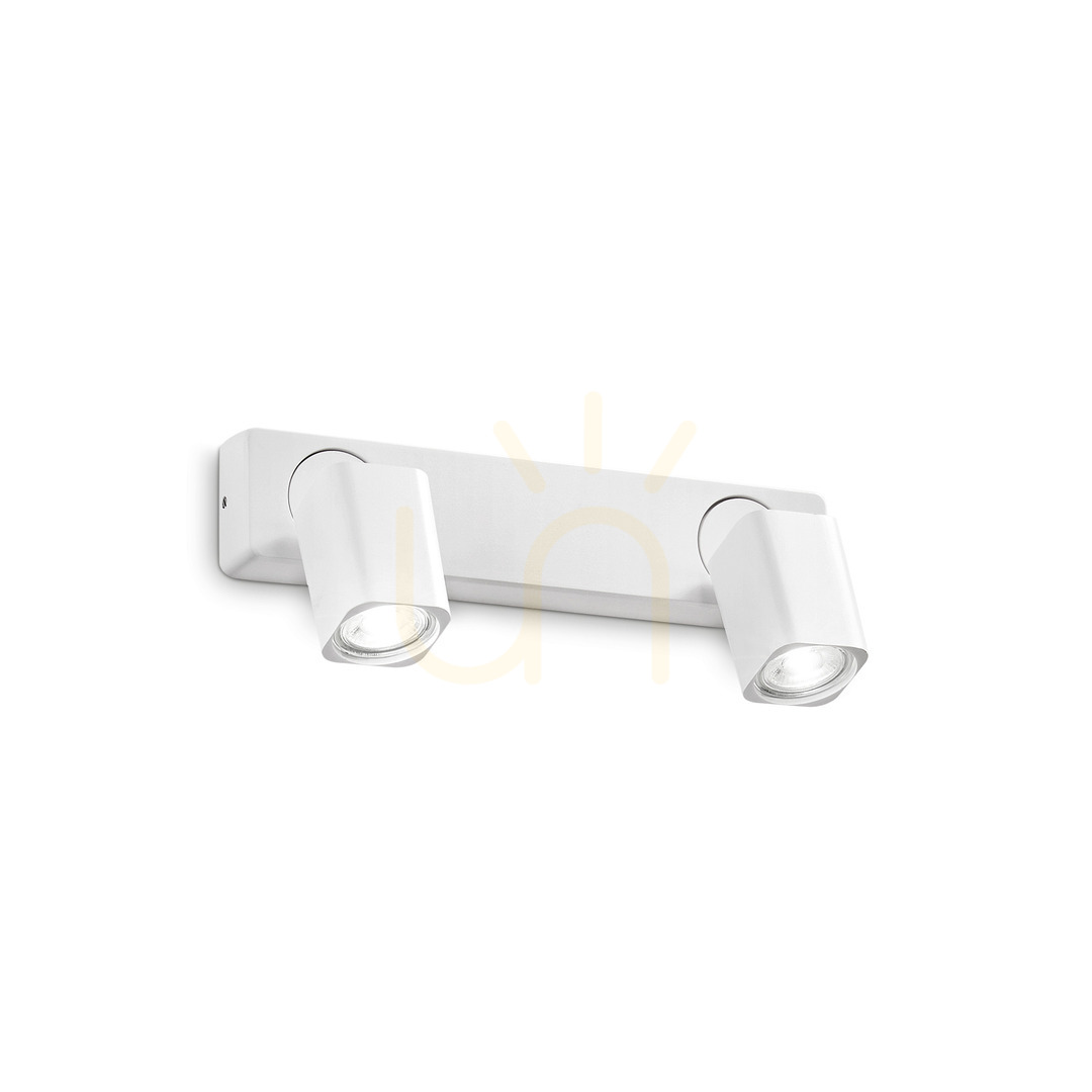 Náhled Plafon Ideallux Rudy AP2 Square Bianco bílý 2x GU10 294803 Plafon Ideallux Rudy AP2 Square Bianco bílý 2x GU10 294803