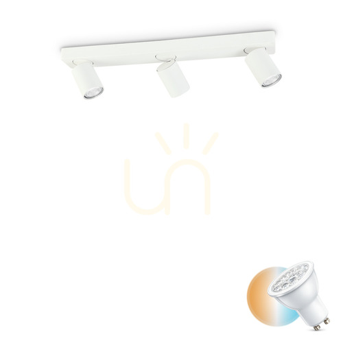 Kontrola Plafon Ideallux Rudy PL3 Round Bianco bílý 3x GU10 229065