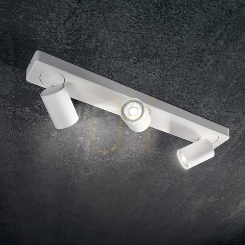 Kontrola Plafon Ideallux Rudy PL3 Square Nero černý 3x GU10 321516