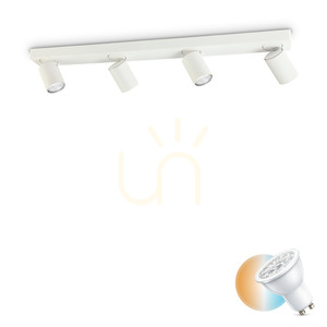 Plafon Ideallux Rudy PL4 Round Bianco bílý 4x GU10 229089 0 Plafon Ideallux Rudy PL4 Round Bianco bílý 4x GU10 229089 small 0