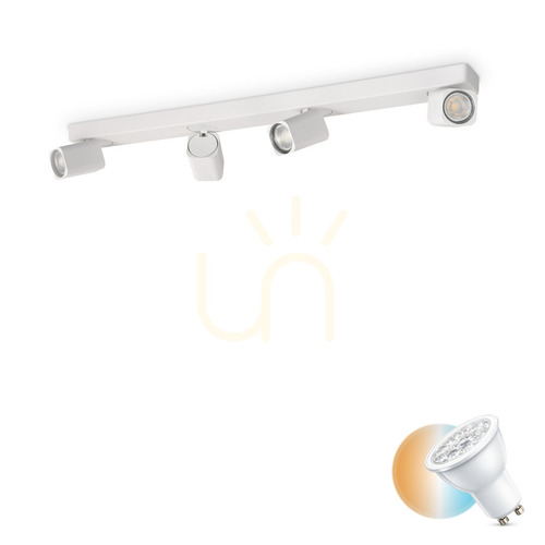 Kontrola Plafon Ideallux Rudy PL4 Square bílý 4x GU10 294827