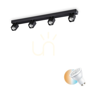 Plafon Ideallux Rudy PL4 Square černý 4x GU10 321523 0 Plafon Ideallux Rudy PL4 Square černý 4x GU10 321523 small 0