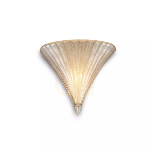 Kontrola Nástěnné svítidlo Ideallux SANTA AP1 SMALL ORO zlaté skleněné 013046